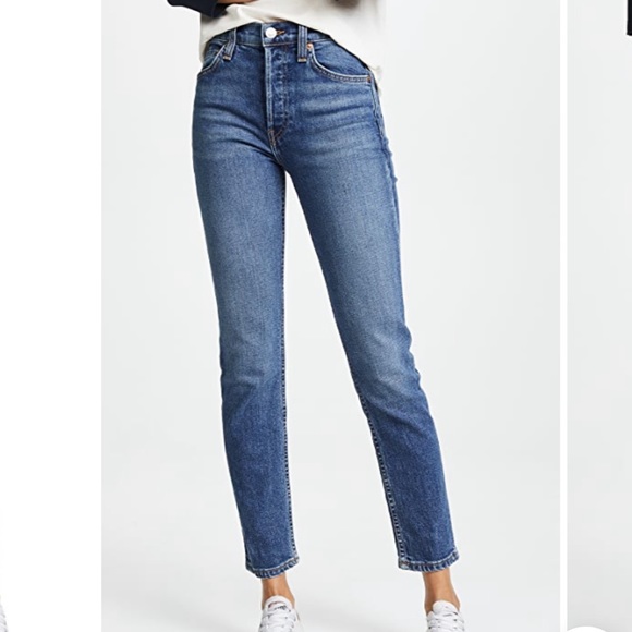 RE/DONE
High Rise Ankle Crop Jeans - Picture 4 of 15